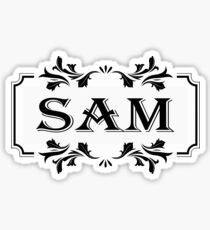 Frame Name Sam Sticker