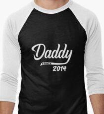 Daddy Since 2014 - Funny Dad Shirt Birthday Gift Men's Baseball ¾ T-Shirt
