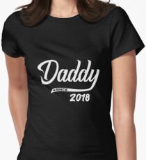 Daddy Since 2018 - Funny Dad Shirt Birthday Gift Women's Fitted T-Shirt
