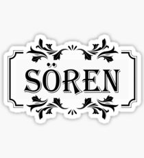 Frame Name Sören Sticker