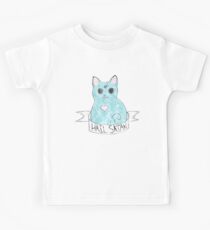 Hail Satan - Cute antichrist cat Kids Tee
