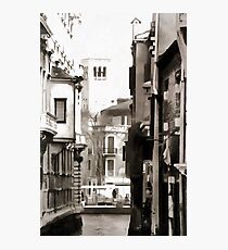 Looking Through to a View Venice Black and White Photographic Print