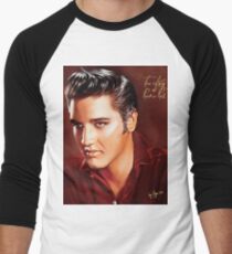 Elvis Presley Illustration The all time greatest hits. Men's Baseball ¾ T-Shirt