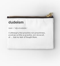 Big Lebowski Dudeism Philosophy Dictionary Definition Short-Sleeve Tee, Prints, Posters, Bags, Men, Women, Kids Studio Pouch