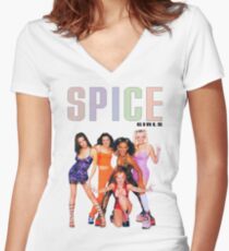 spice girls merch Women's Fitted V-Neck T-Shirt