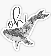 oh whale Sticker