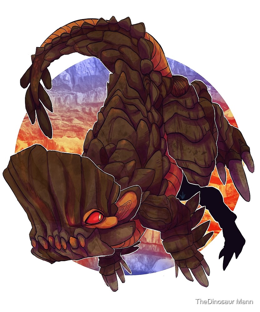 MONSTER HUNTER WORLD Barroth By Dante Saunders Redbubble   Flat,1000x1000,075,f.u5 