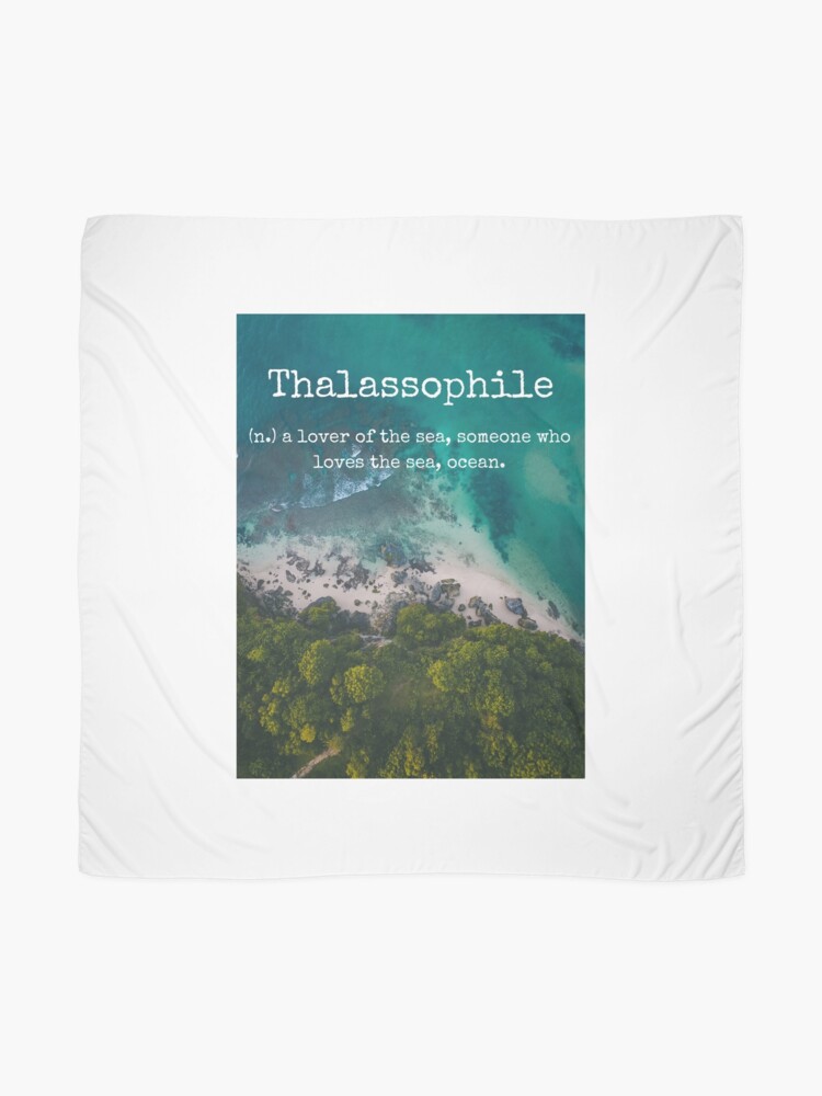 Alternate view of Beach Themed Thalassophile Products For the Beach Lover Inside You Scarf