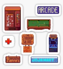 Town Signs - Video Game Sticker
