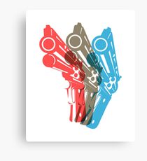 THE 3 REVOLVERS (COLTS) Canvas Print