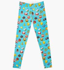 Mario Kart 8 Items Pattern Leggings