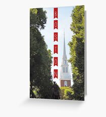 Boston Postcard Greeting Card