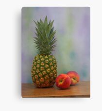 Golden Sweet with Peaches Metallbild