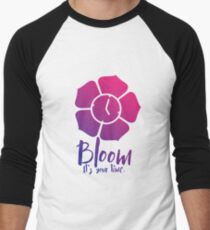 Bloom. It's Your Time. Men's Baseball ¾ T-Shirt
