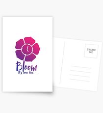 Bloom. It's Your Time. Postcards