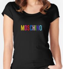 moschino black Women's Fitted Scoop T-Shirt