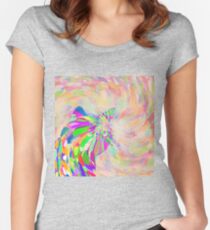 Hiding in color swirl again Fitted Scoop T-Shirt