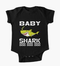 Niedliches Baby-Haifisch-T-Shirt Doo Doo Doo Das Haifisch-Familien-Kleid Baby Body Kurzarm