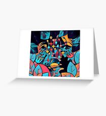 Pikmin Neon Jungle Greeting Card