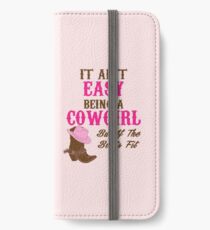 Cute Funny Western Country CowGirl T-shirt for Rodeo Lovers iPhone Wallet/Case/Skin