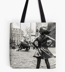 Fearless Girl & Bull NYC Tote Bag