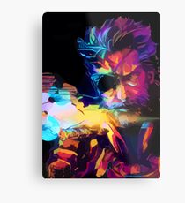 Neon One Metal Print