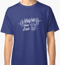 distressed style, fun gym shirt, weightlifter hobby shirt Classic T-Shirt