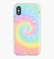 pastel tie dye iPhone Case