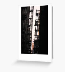 fire escape Greeting Card