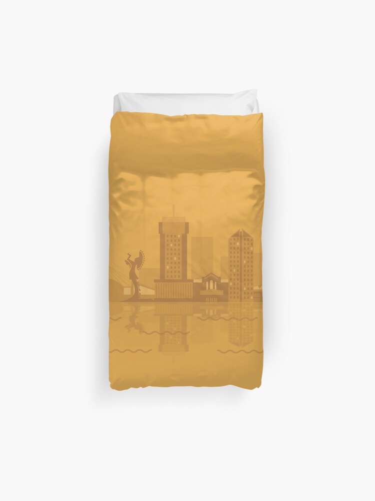 I Love Ict In Mustard Yellow Duvet Cover By Latheandquill Redbubble