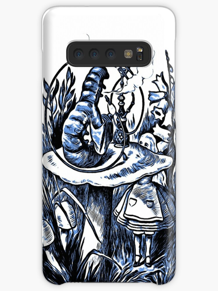 Alice in Wonderland and Caterpillar Samsung S10 Case