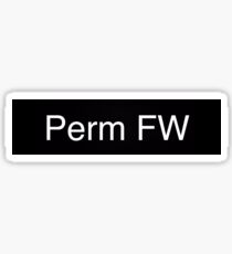 Perm FW sticker Sticker