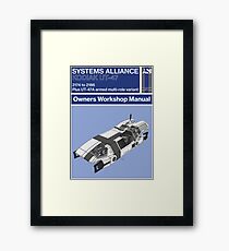 Mass Effect - Kodiak - Owners Workshop Manual (Retro) Framed Print