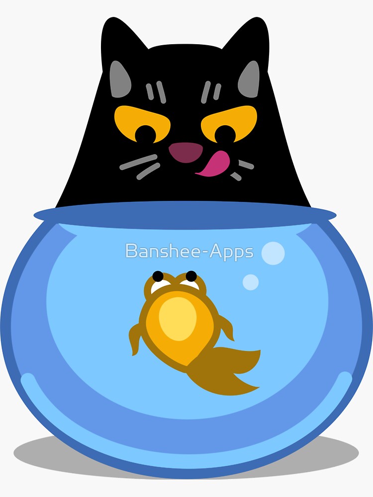 Funny Catfish Tshirt and Stickers - Cat Gifts for Catfish lovers everywhere! by Banshee-Apps