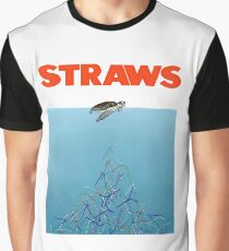 Turtles straws Graphic T-Shirt
