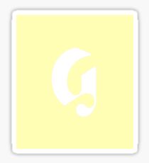 Glossier Yellow Logo Sticker