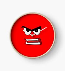 Angry Face Clock
