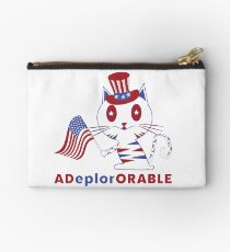 Adorable Deplorable Patriotic Kitten Studio Pouch