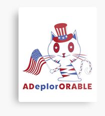 Adorable Deplorable Patriotic Kitten Metal Print