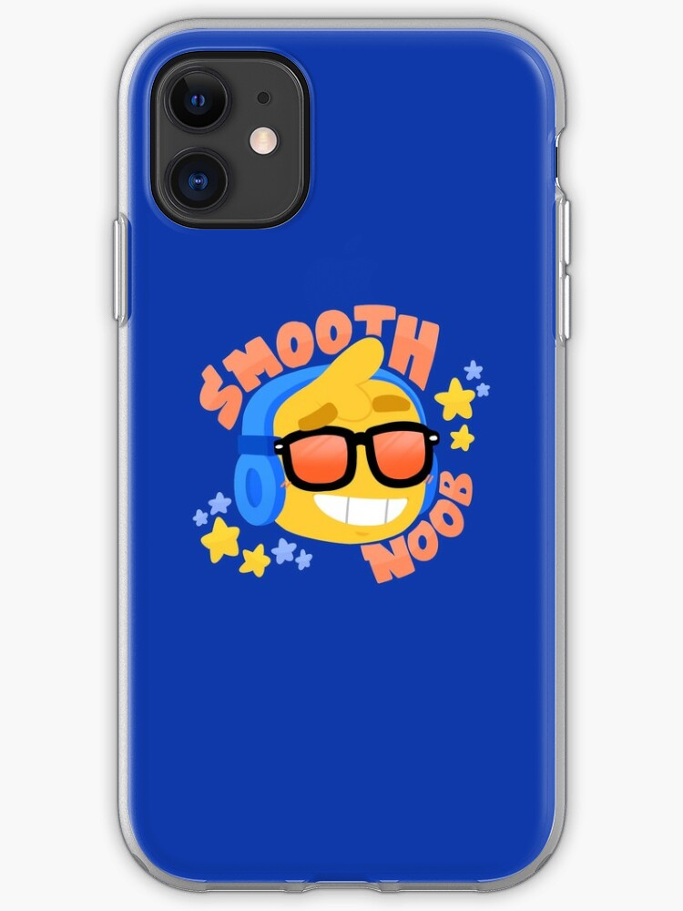 Hand Drawn Smooth Noob Roblox Inspired Character With Headphones Iphone Case By Smoothnoob - clock work headphones roblox