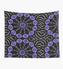 Blue Purple Black kaleidoscope Art 2 Wall Tapestry