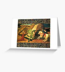 Saint George, Dragon and Princess Greeting Card