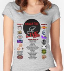 Maus Ratte Live Tour Edition Tailliertes Rundhals-Shirt