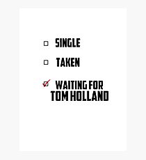 Waiting For Tom Holland Photographic Print