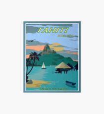 TAHITI: Weinlese-Reise zu Bora Bora-Werbungs-Druck Galeriedruck