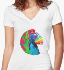 Lucifer Rising Women's Fitted V-Neck T-Shirt