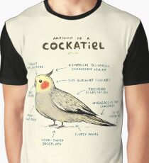 Camiseta gráfica Anatomía de un Cockatiel