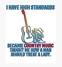Cowgirl Country Music Horse Cowboy Fan Photographic Print