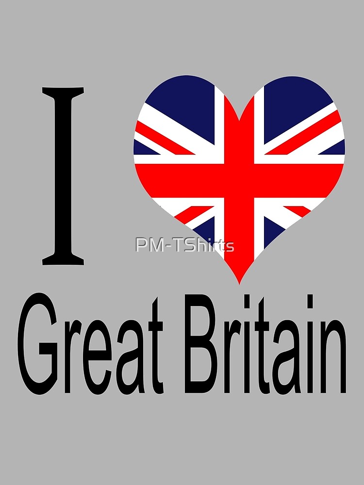 I Love United Kingdom by PM-TShirts