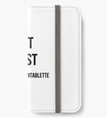 But first Schilddrüsentablette iPhone Flip-Case/Hülle/Skin
